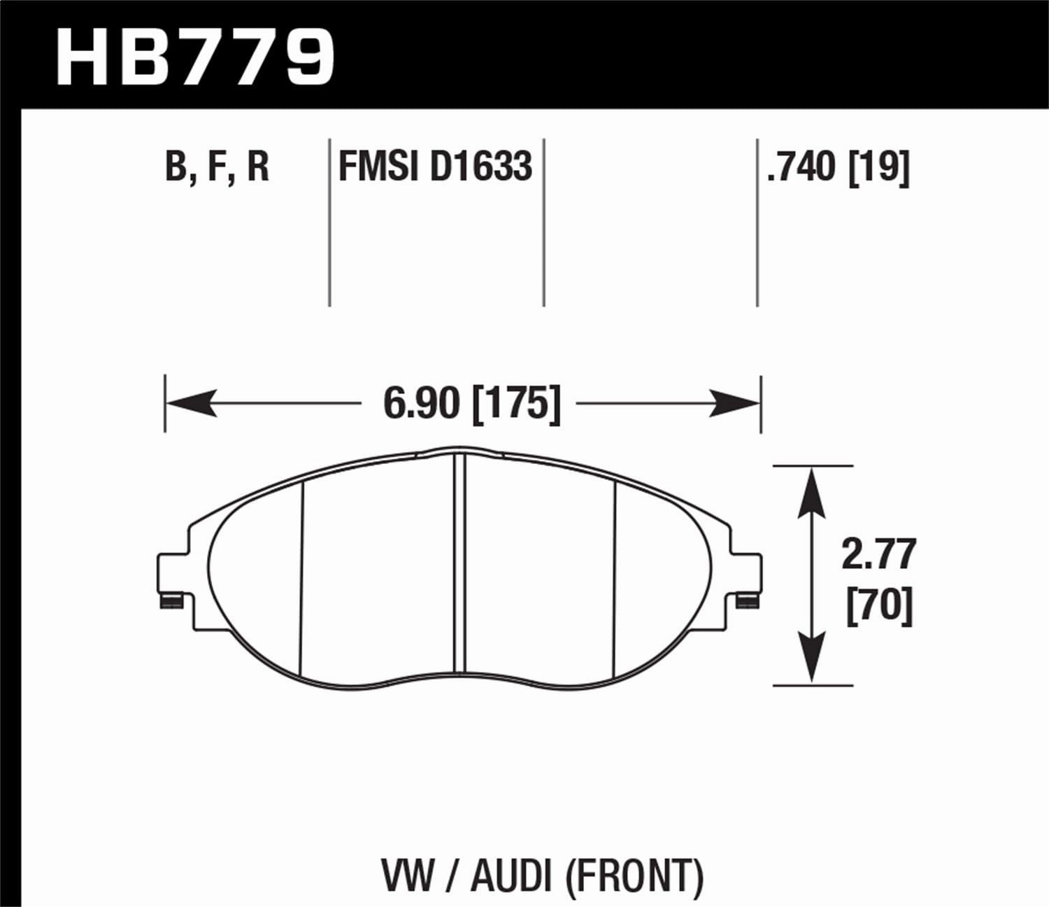 HB779F.740 HPS Performance Street Brake Pads
