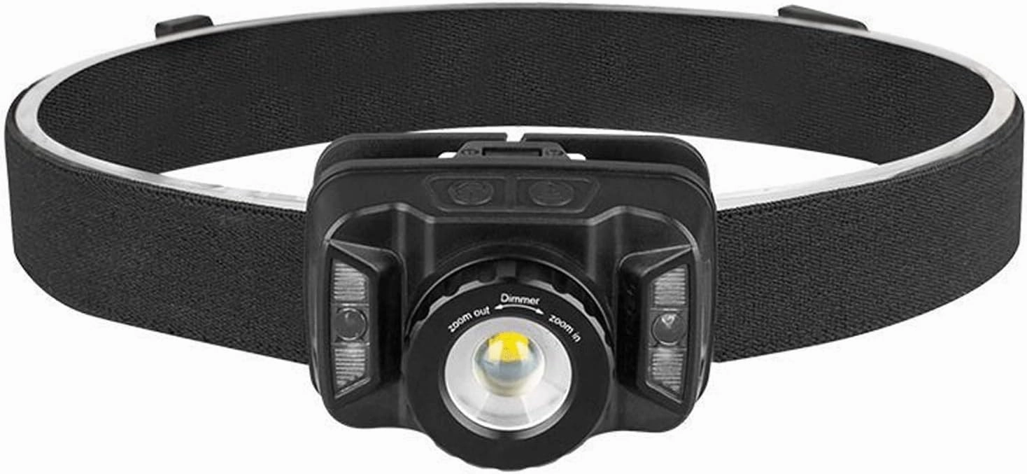 Headlamp Rechargeable Headlamp Flashlight, 200 Lumen Brightest LED Head Lamp with White Red Light, USB Rechargeable, 5 Modes Motion Sensor Waterproof