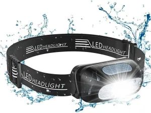 Headlamps Mini Rechargeable Headlamp Body Motion Sensor Headlight Camping Flashlight Head Light Torch Lamp with USB