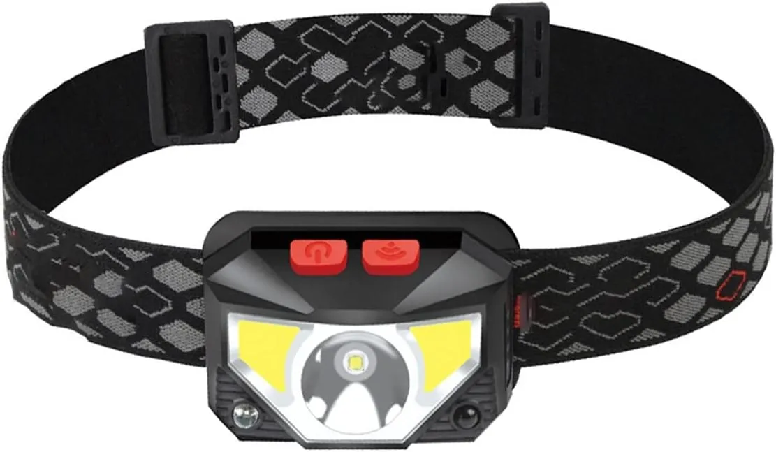 Headlamps Motion Sensor Headlamp Portable Bright Multi-Mode Headlight with Built-in Battery USB Rechargeable Lamp Running Camping
