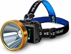 Headlight Strong Light Head-Mounted Rechargeable LED Outdoor Night Fishing Waterproof 5000 Lithium Battery Spotlight