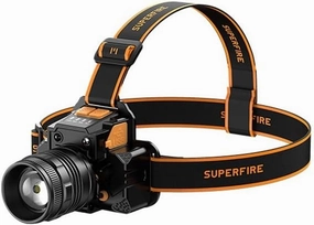 Headlight Strong Light Rechargeable HL58 Head-Mounted Fishing Night Fishing Site Long-Range Work Outdoor Lithium Battery