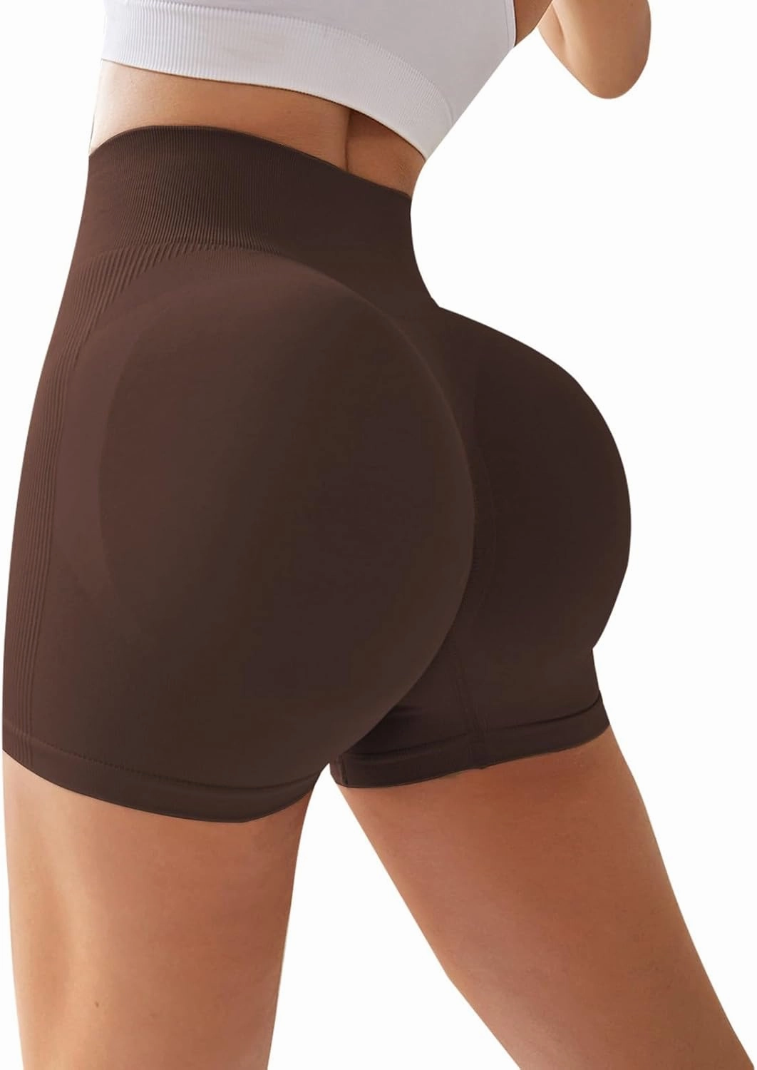 High Waisted Biker Shorts for Women Women Short Workout Shorts Back Scrunch Butt High Waisted Gym Yoga Bottom Tummy
