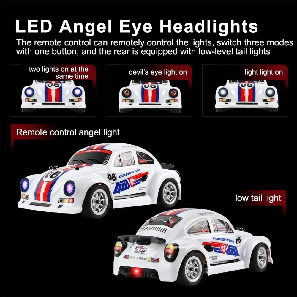 Hobby RC Cars, 48 KM/H 1:16 Scale Fast High Speed Remote Control Car for Adult Boy,4WD 2.4GHz Off Road Monster RC Truck Toy All Terrain Racing