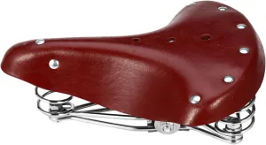 Horse Saddle Pad Classic Cycling Saddle Seat Faux Cow Leather Classic Universal Vintage Cycling Seat Bike Saddle Saddle Bike Seat for Women Road Bike Men Bike Classic Saddle Road Bike Saddle
