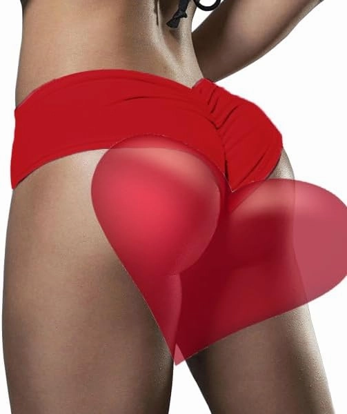 HYTENSUN Women's Cheeky Bikini Bottoms Sexy High Waisted Ruched Brazilian Cut Swim Bottoms