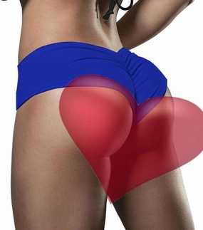 HYTENSUN Women's Cheeky Bikini Bottoms Sexy High Waisted Ruched Brazilian Cut Swim Bottoms