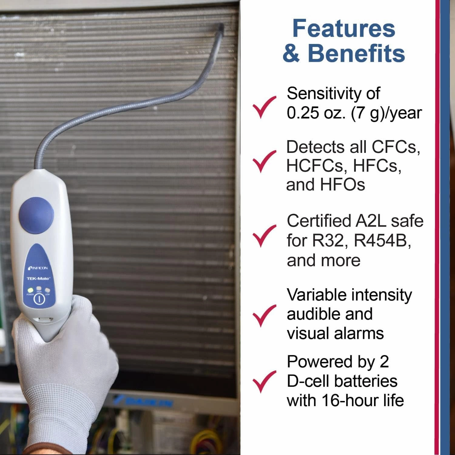 Inficon Inficon Refrigerant Leak Detector, Model:705-202-G1