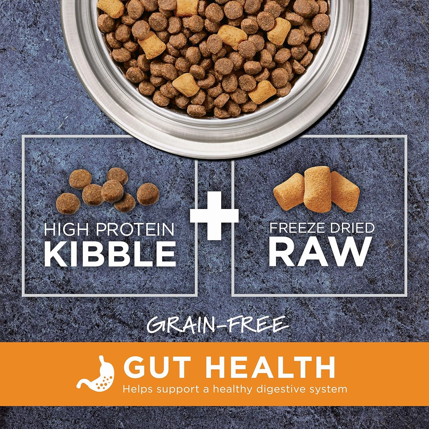 Instinct Raw Boost Natural Dry Dog Food with Freeze Dried Pieces, Grain Free, Real Chicken - Gut Health, 18 lb. Bag