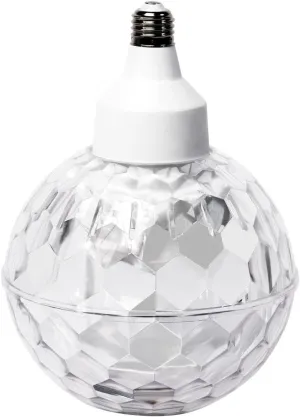ION Audio Party Ball | 7" Motorized Spinning Disco Light Projection Bulb with Built-in LED & Beat Sync