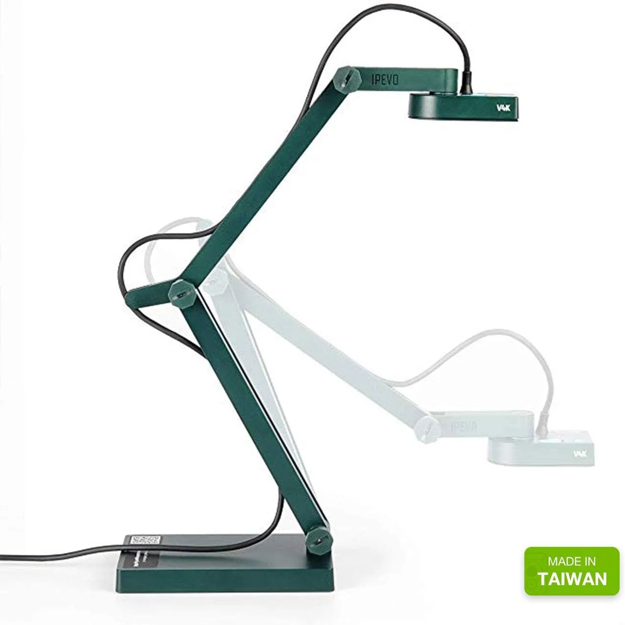 IPEVO V4K Ultra High Definition 8MP USB Document Camera — Mac OS, Windows, Chromebook Compatible for Live Demo, Web Conferencing, Distance Learning, Remote Teaching