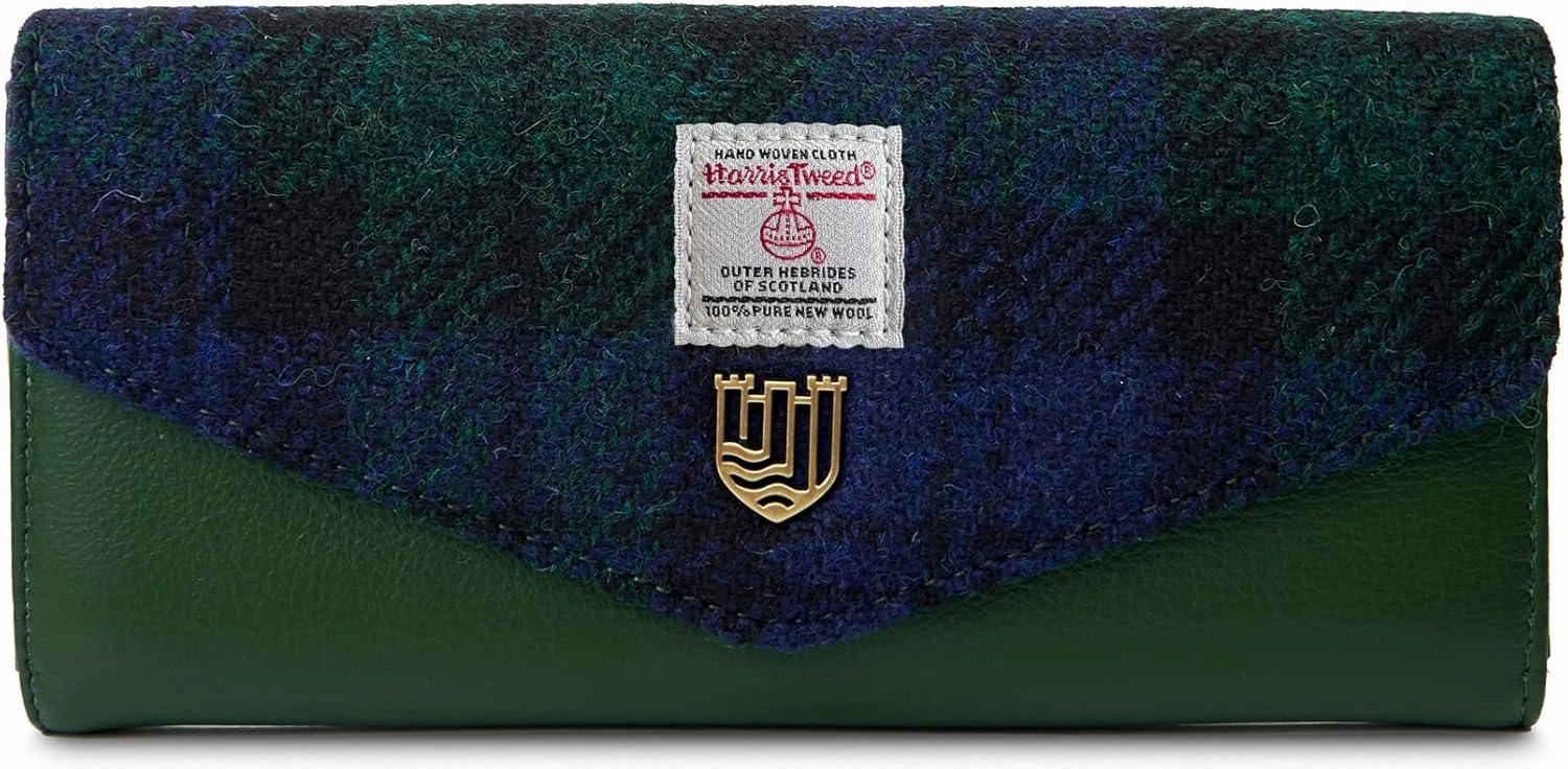 Islander HarrisTweed Lady’s Small Clasp Purse L:13cm H:9cm W:4cm, Scottish
