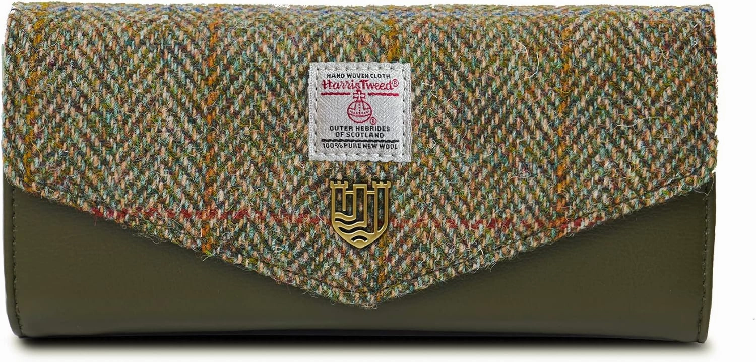 Islander HarrisTweed Lady’s Small Clasp Purse L:13cm H:9cm W:4cm, Scottish