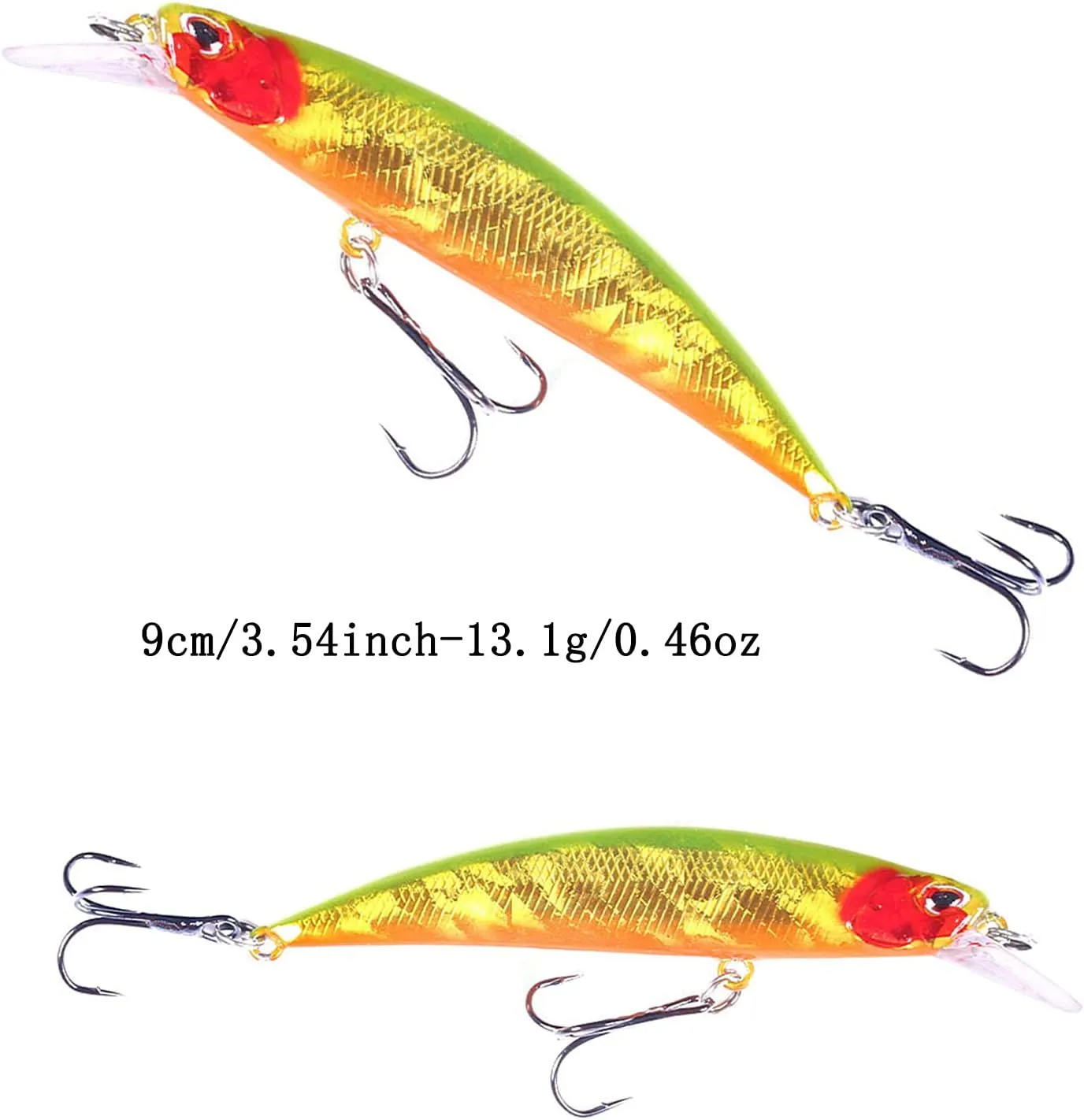Jerk Baits for Bass Fishing, Jerkbait Fishing Lures, Minnow Lures Jerk Bait for Freshwater/Saltwater Fishing Lures for Trout Pike, 5pcs/10pcs with Box