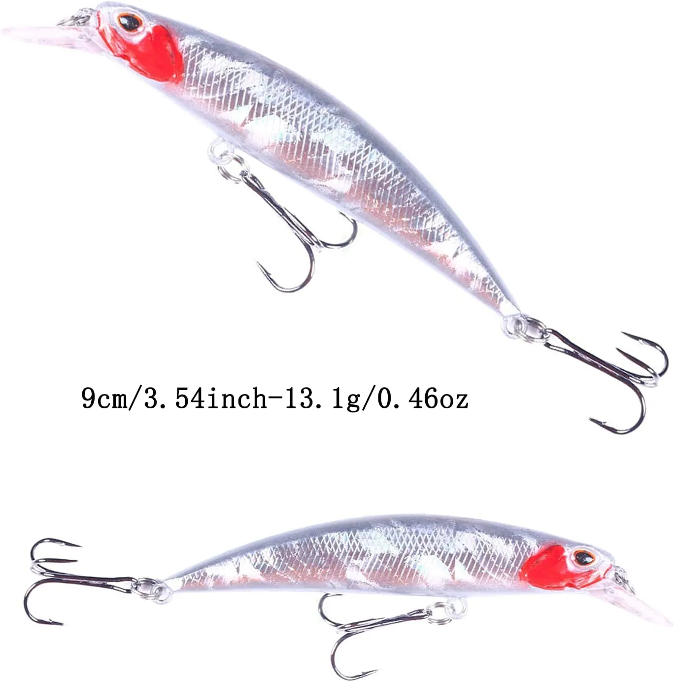 Jerk Baits for Bass Fishing, Jerkbait Fishing Lures, Minnow Lures Jerk Bait for Freshwater/Saltwater Fishing Lures for Trout Pike, 5pcs/10pcs with Box