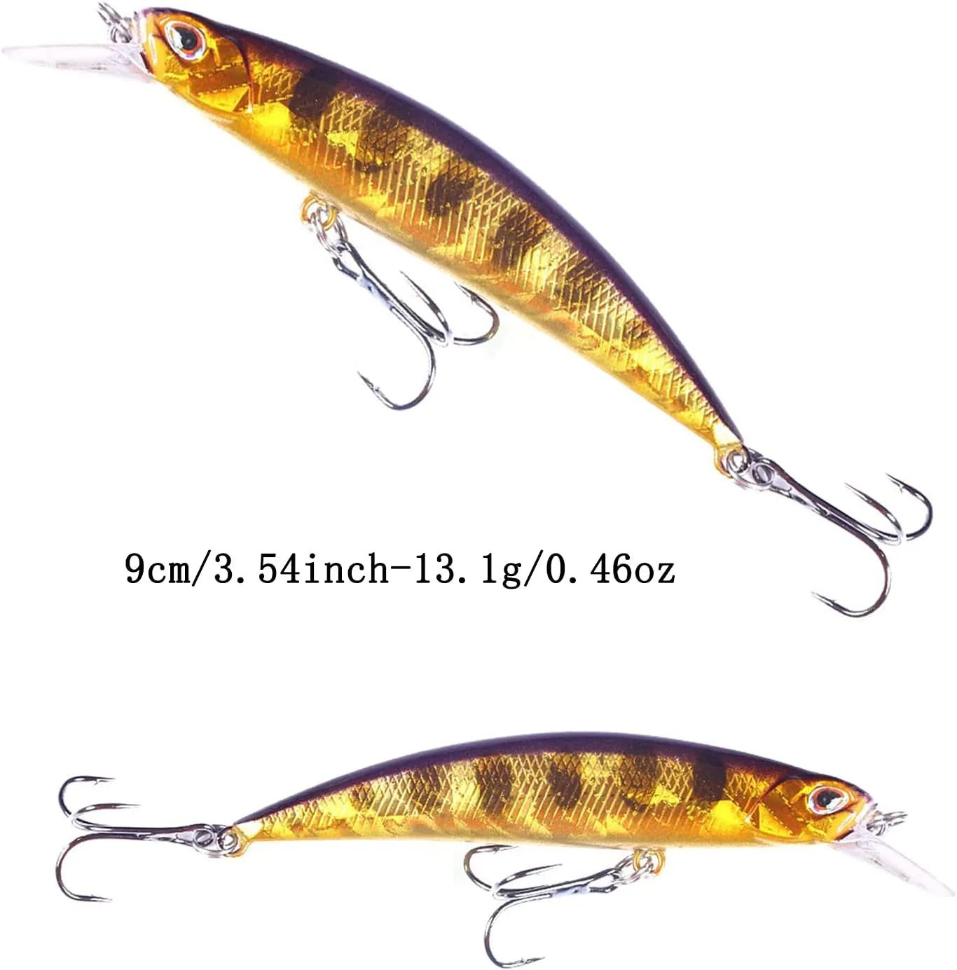 Jerk Baits for Bass Fishing, Jerkbait Fishing Lures, Minnow Lures Jerk Bait for Freshwater/Saltwater Fishing Lures for Trout Pike, 5pcs/10pcs with Box