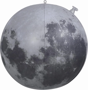 Jet Creations Space Theme Inflatable Moon Ball, 12” After Inflated Earth’s Natural Satellite, Educational Toy, Beachball, Pool Fun, Party Decoration, Toys for Kids, VBS, Photo Prop, 1 pc