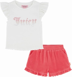 Juicy Couture Girls 2pc Short Set