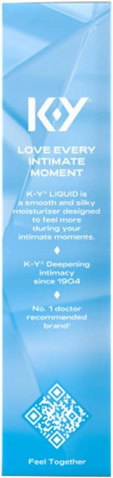 K-Y Liquid Classic Water-Based Body Friendly Formula 4.5 Fl Oz Personal Lubricant for Wetter Sex for Men, Women and Couples & Safe to Use with Latex Condoms (5 Pack)