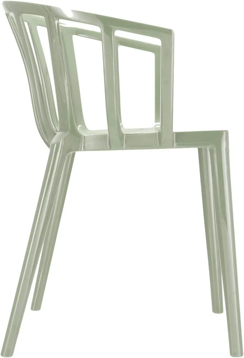 Kartell SFCH-K5806-14 Dining Chair, Sage Green, W51/D51/H75/SH46 cm, Venice