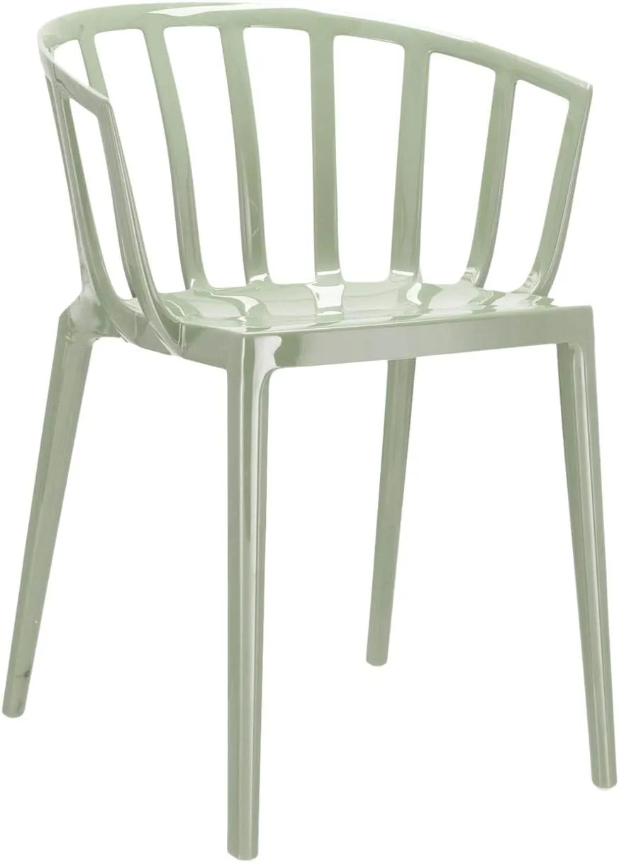 Kartell SFCH-K5806-14 Dining Chair, Sage Green, W51/D51/H75/SH46 cm, Venice