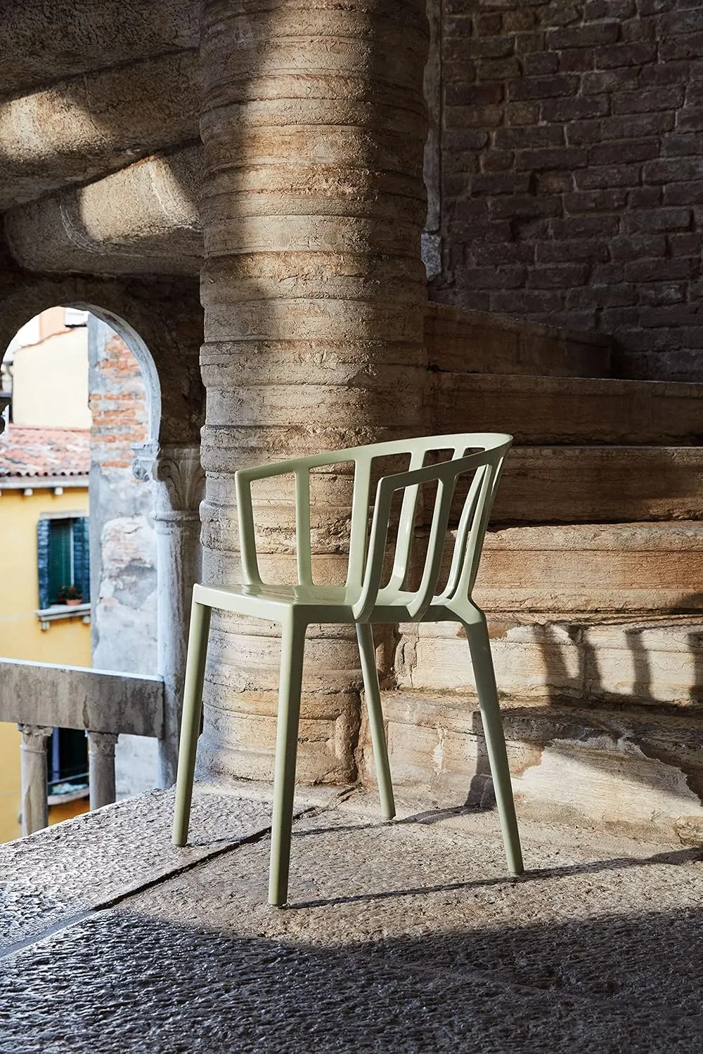 Kartell SFCH-K5806-14 Dining Chair, Sage Green, W51/D51/H75/SH46 cm, Venice