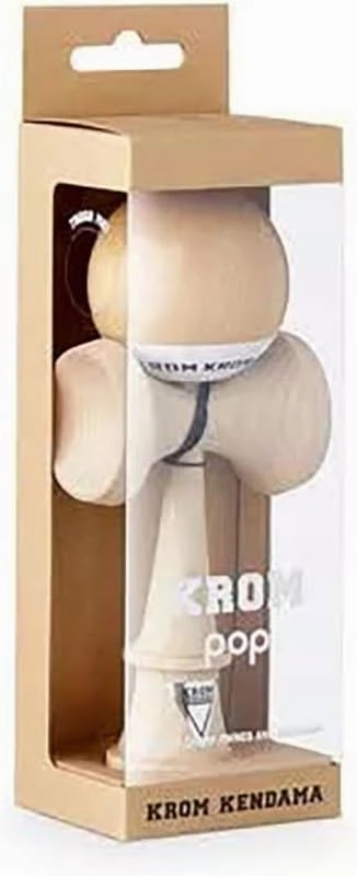 Kendama Toy POP LOL Natural Look - High Wood Quality - Extra Strong - for Beginner and Pro - Gift Pack : Extra String   Stickers