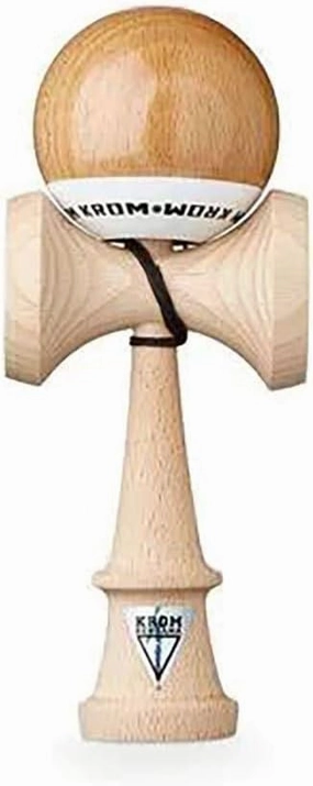 Kendama Toy POP LOL Natural Look - High Wood Quality - Extra Strong - for Beginner and Pro - Gift Pack : Extra String   Stickers
