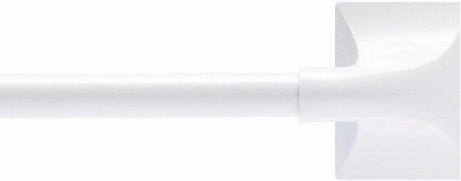 Kenney Magnetic Curtain Rod for Metal Doors or Metal Surfaces, No Drill Curtain Rod, Adjustable Magnetic Rod, Multi-Use Design, 16-28 inch Window Privacy Drapery Rods, Appliance Rods, White Finish