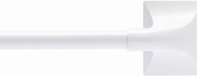 Kenney Magnetic Curtain Rod for Metal Doors or Metal Surfaces, No Drill Curtain Rod, Adjustable Magnetic Rod, Multi-Use Design, 16-28 inch Window Privacy Drapery Rods, Appliance Rods, White Finish