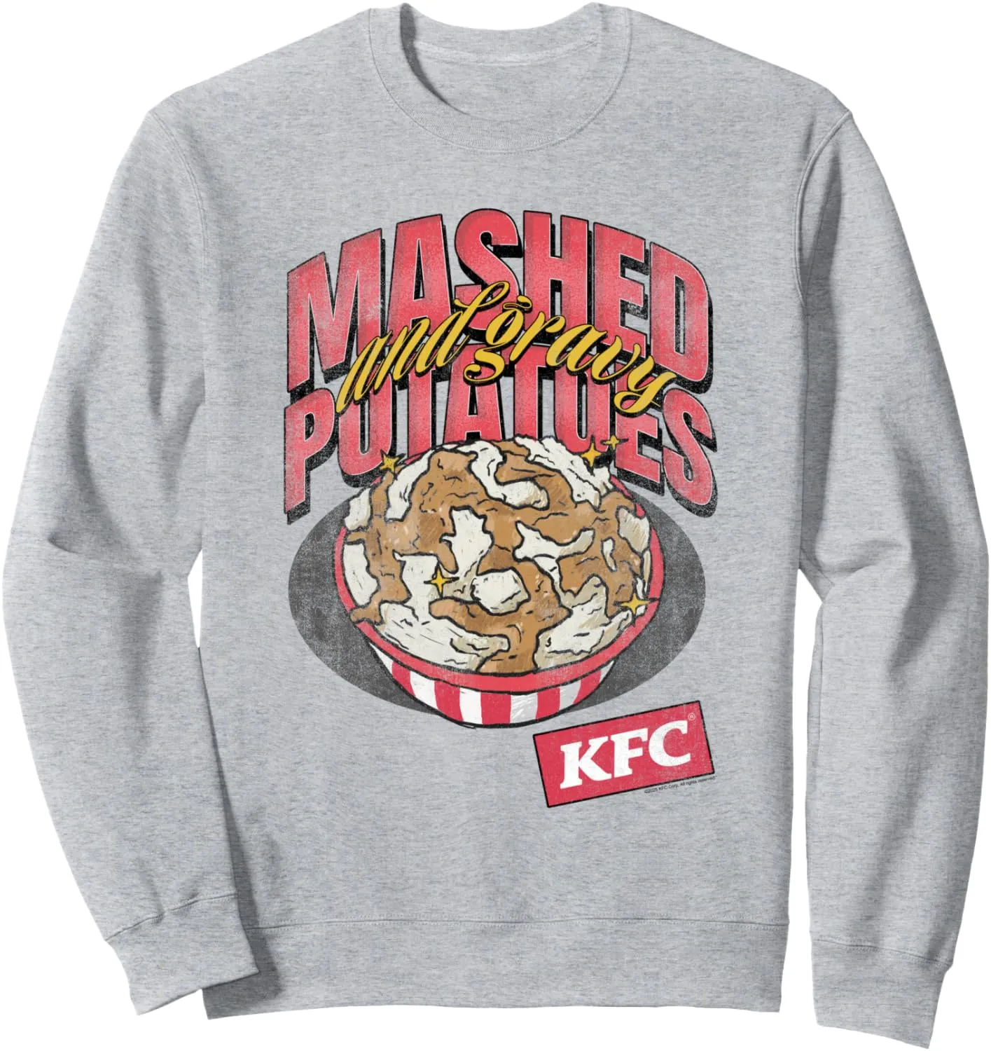 KFC Mashed Potatoes and Gravy Drawing Fun Food Sweatshirt