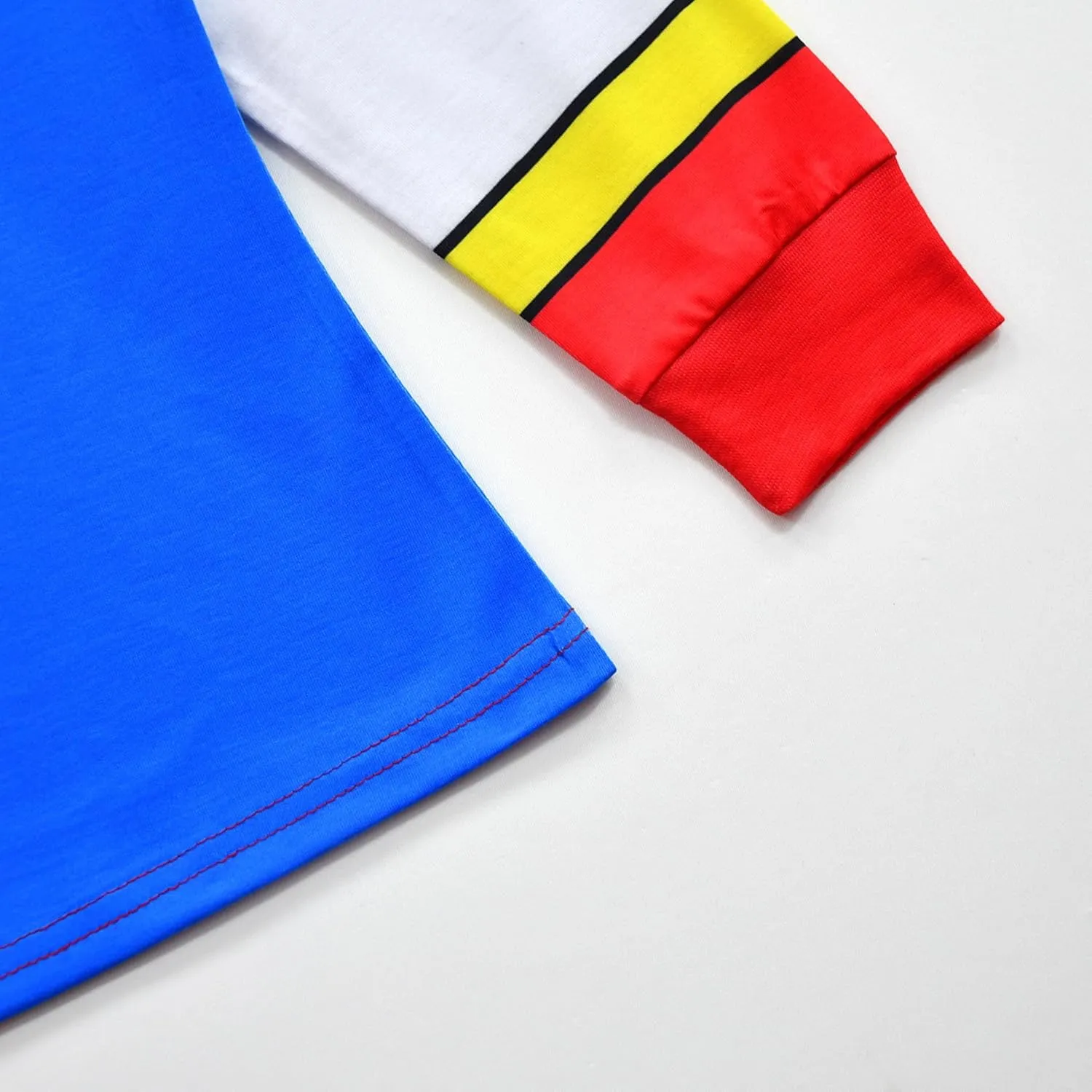 Kid Girls Boys Circus Cosplay Costume Unisex Long Sleeve Tee and Pant Cotton Outfit Set Clown Costume