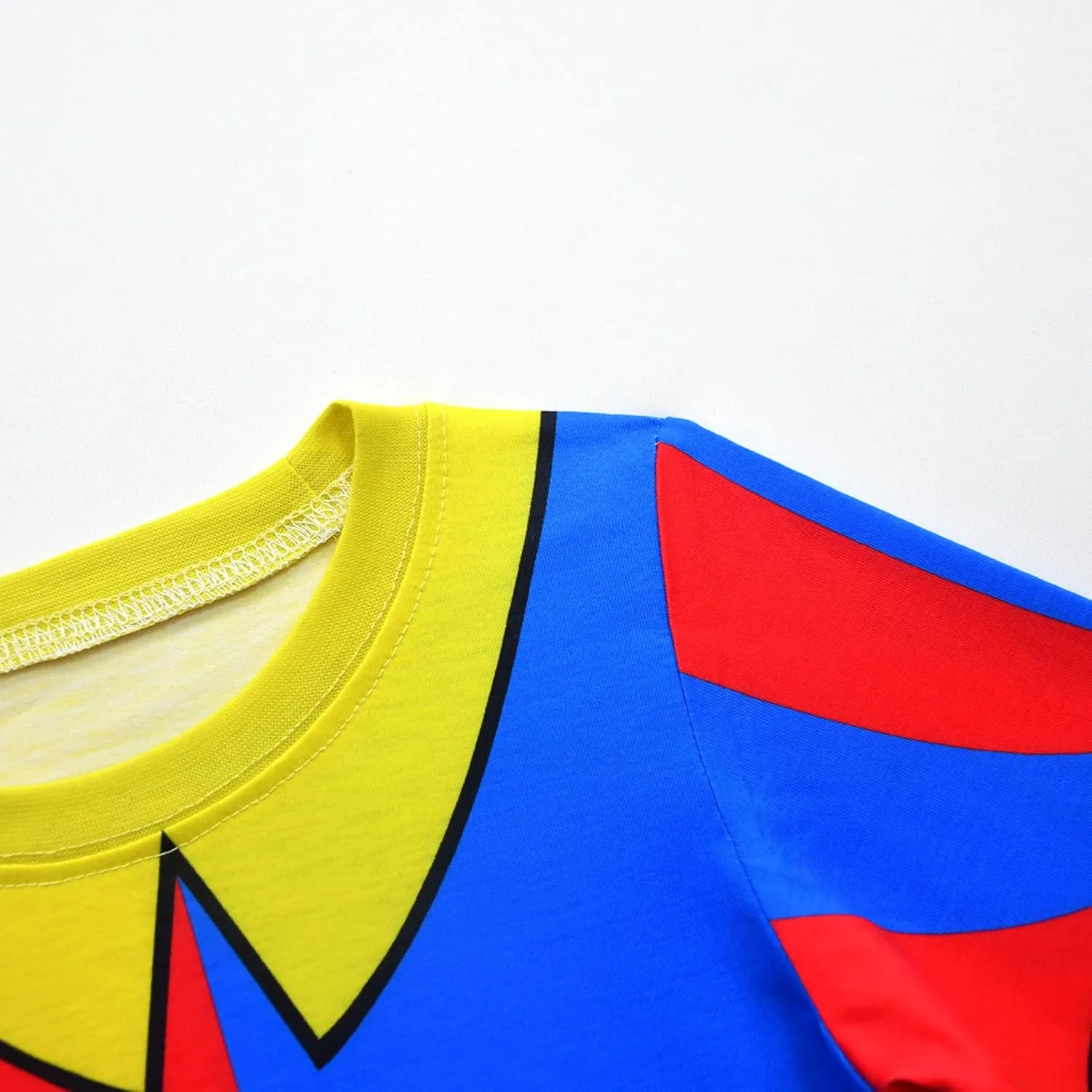 Kid Girls Boys Circus Cosplay Costume Unisex Long Sleeve Tee and Pant Cotton Outfit Set Clown Costume