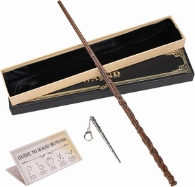 KingVows Magic Witch Wand Wizard Props for Kids Witchcraft Cosplay Accessories Sorcerer Collection with Gift Box (Leaf)