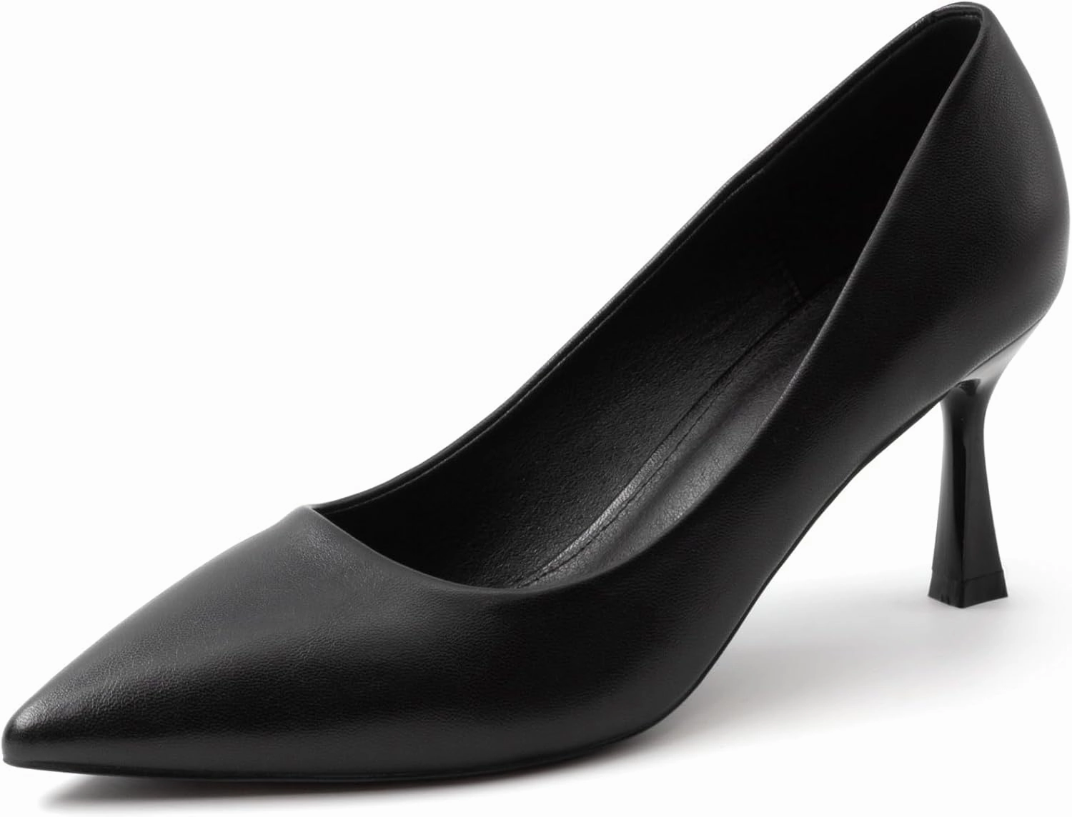 Kitten Heels Pumps Women Pointed Closed Toe Pumps Shoes for Work Wedding Party Slip-On Pumps Shoes for Lady Size 6-10