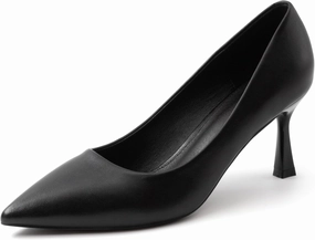 Kitten Heels Pumps Women Pointed Closed Toe Pumps Shoes for Work Wedding Party Slip-On Pumps Shoes for Lady Size 6-10