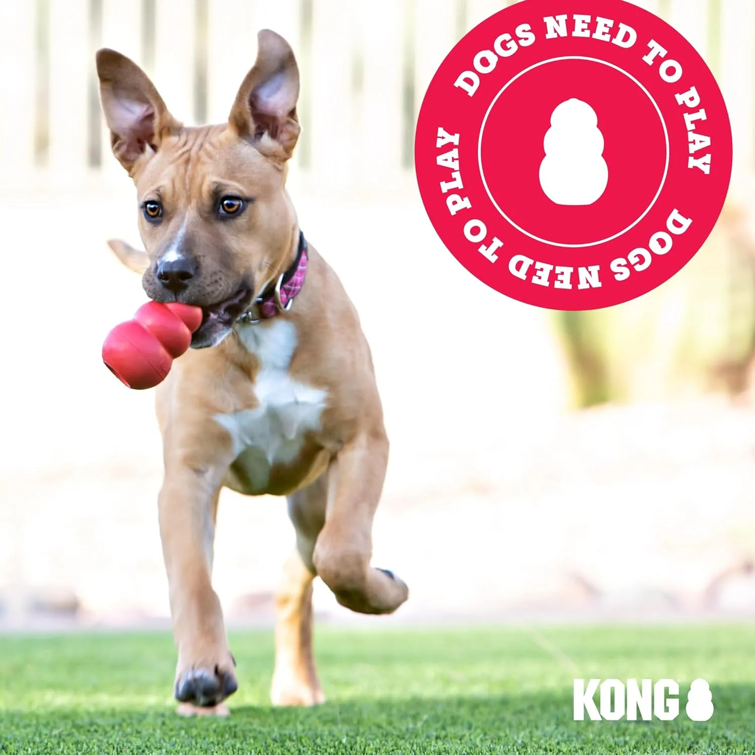 KONG Classic Stuffable Dog Toy - Fetch & Chew Toy for Dogs - Treat-Filling Capabilities & Erratic Bounce for Extended Play Time - Durable Natural Rubber Material - for Large Dogs