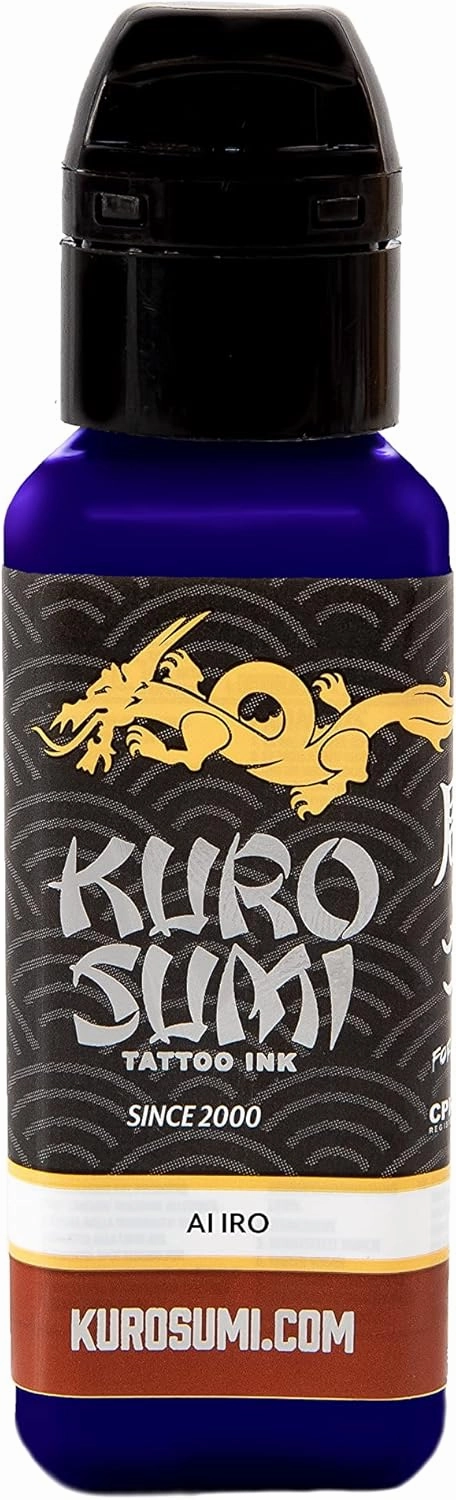 Kuro Sumi Ai IRO Blue, Vegan Friendly, Professional Ink 1.5oz