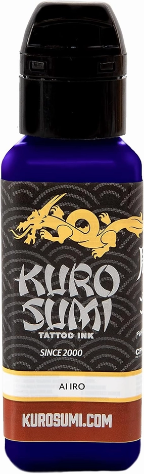 Kuro Sumi Ai IRO Blue, Vegan Friendly, Professional Ink 1.5oz