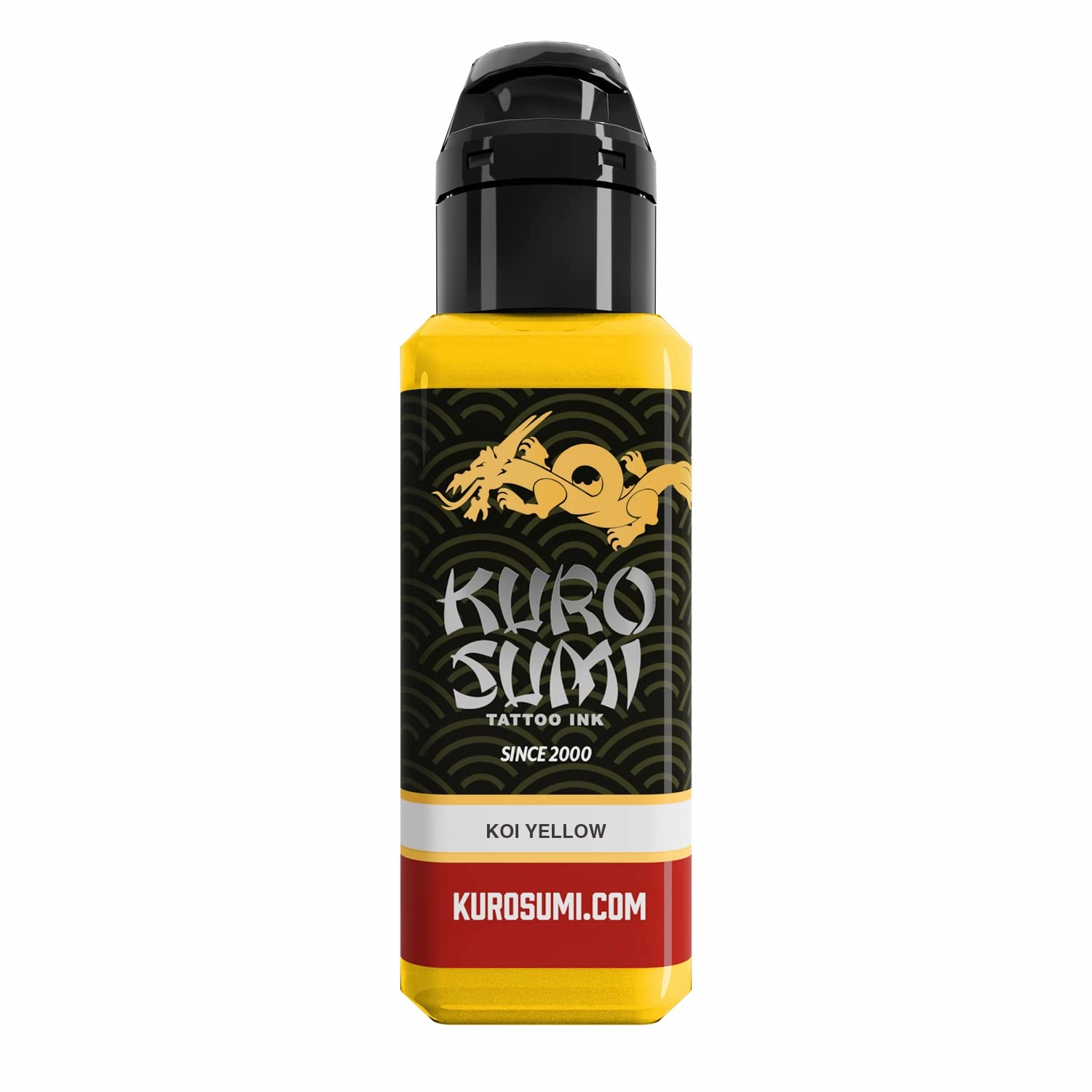 Kuro Sumi Koi Yellow, Vegan Friendly, Professional Ink 1.5oz