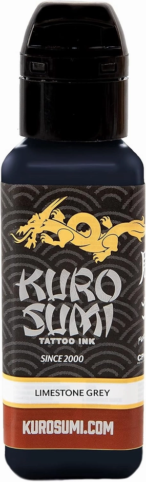 Kuro Sumi Limestone Grey, Vegan Friendly, Professional Ink 3oz