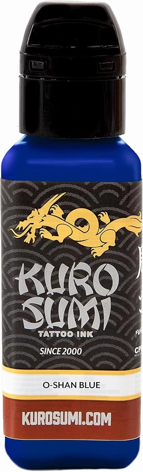 Kuro Sumi O-Shan Blue, Vegan Friendly, Professional Ink 3oz
