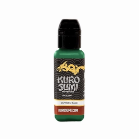 Kuro Sumi Sapporo Sage Green, Vegan Friendly, Professional Ink 1.5oz