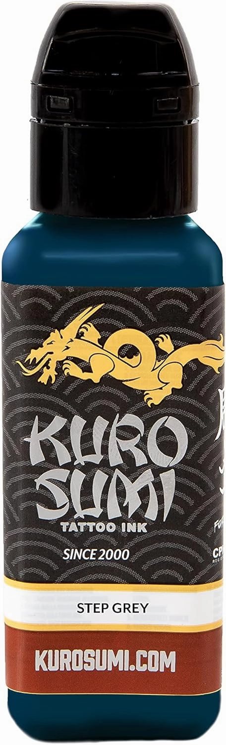 Kuro Sumi Step Grey, Vegan Friendly, Professional Ink 0.75oz