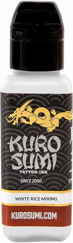 Kuro Sumi White Rice Mixing, Vegan Friendly, Professional Ink 3oz