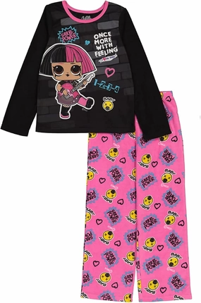 L.O.L. Surprise! Girls' 2-Piece Loose-fit Pajama Set, Soft & Cute for Kids