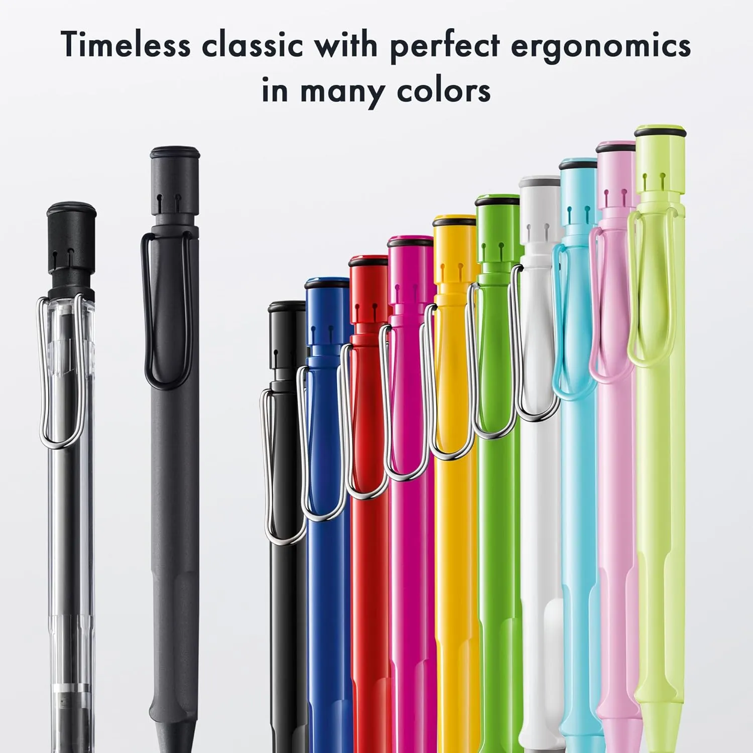 LAMY safari green - Mechanical Pencil with ergonomic grip & body made of robust ASA plastic - ideal for drawing & writing - including LAMY M 41 fine line refill 0.5 mm & eraser tip