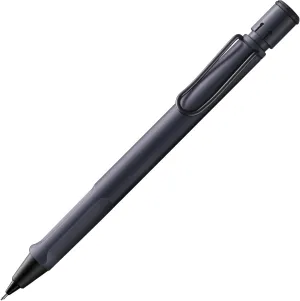 LAMY safari steel black - Mechanical Pencil with ergonomic grip & body made of robust ASA plastic - ideal for drawing & writing - including LAMY M 41 fine line refill 0.5 mm & eraser tip