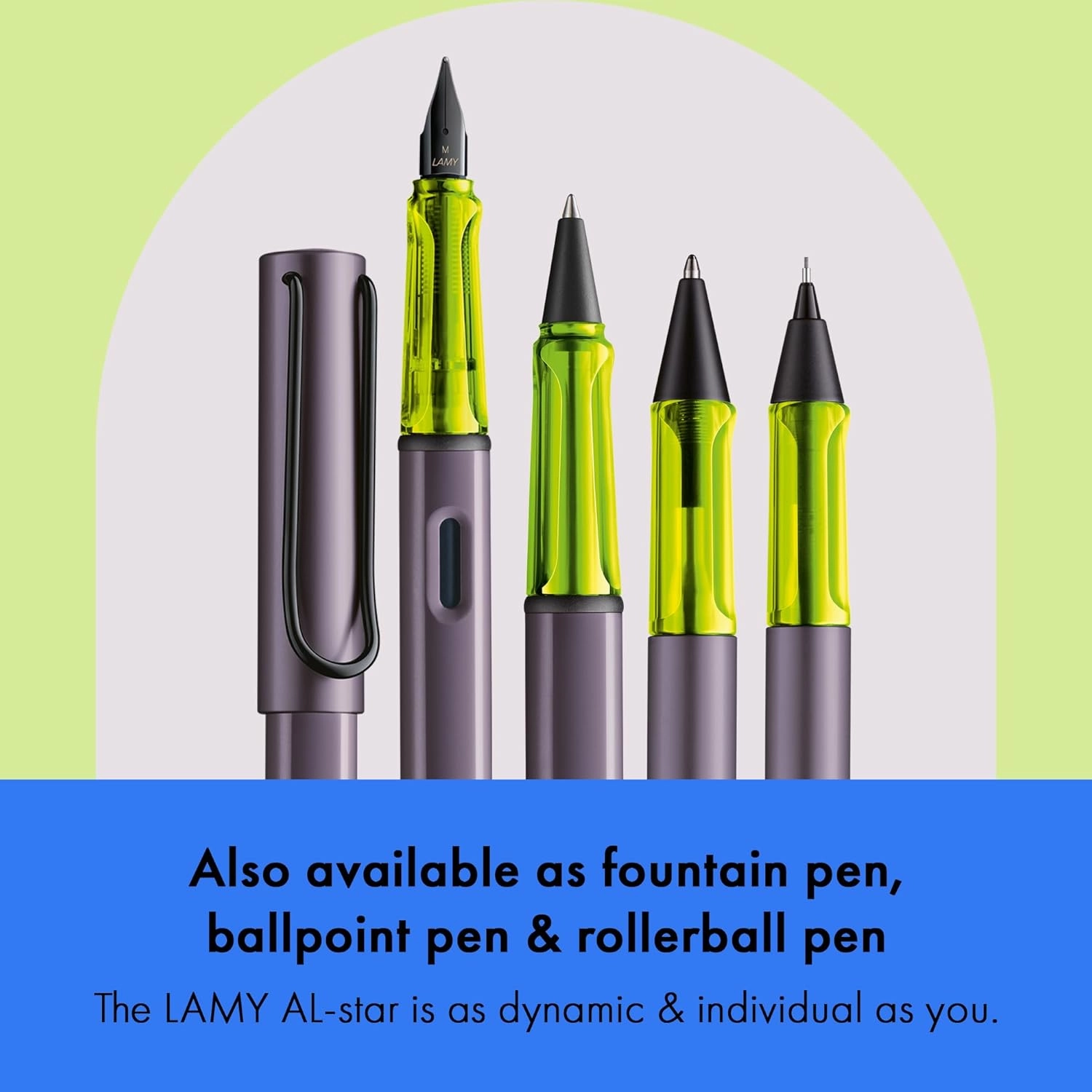 LAMY AL-star aubergine - Mechanical Pencil with transparent, ergonomic grip & lightweight aluminum body - including LAMY M 41 fine line refill 0.5 mm & eraser tip