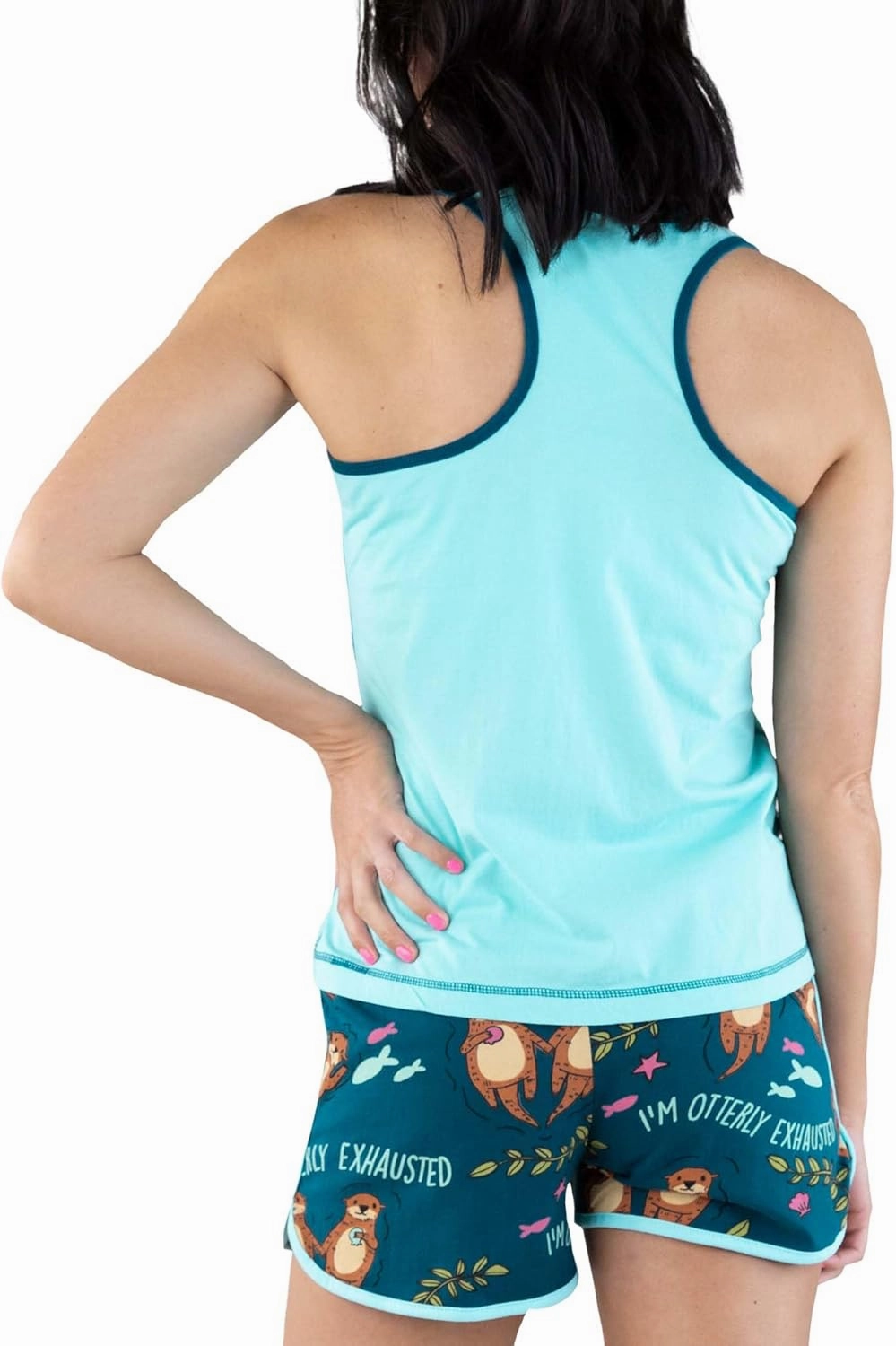 Lazy One Matching Pajamas for Women, Cute Pajama Shorts and Tank Top Set, Summer Pajamas